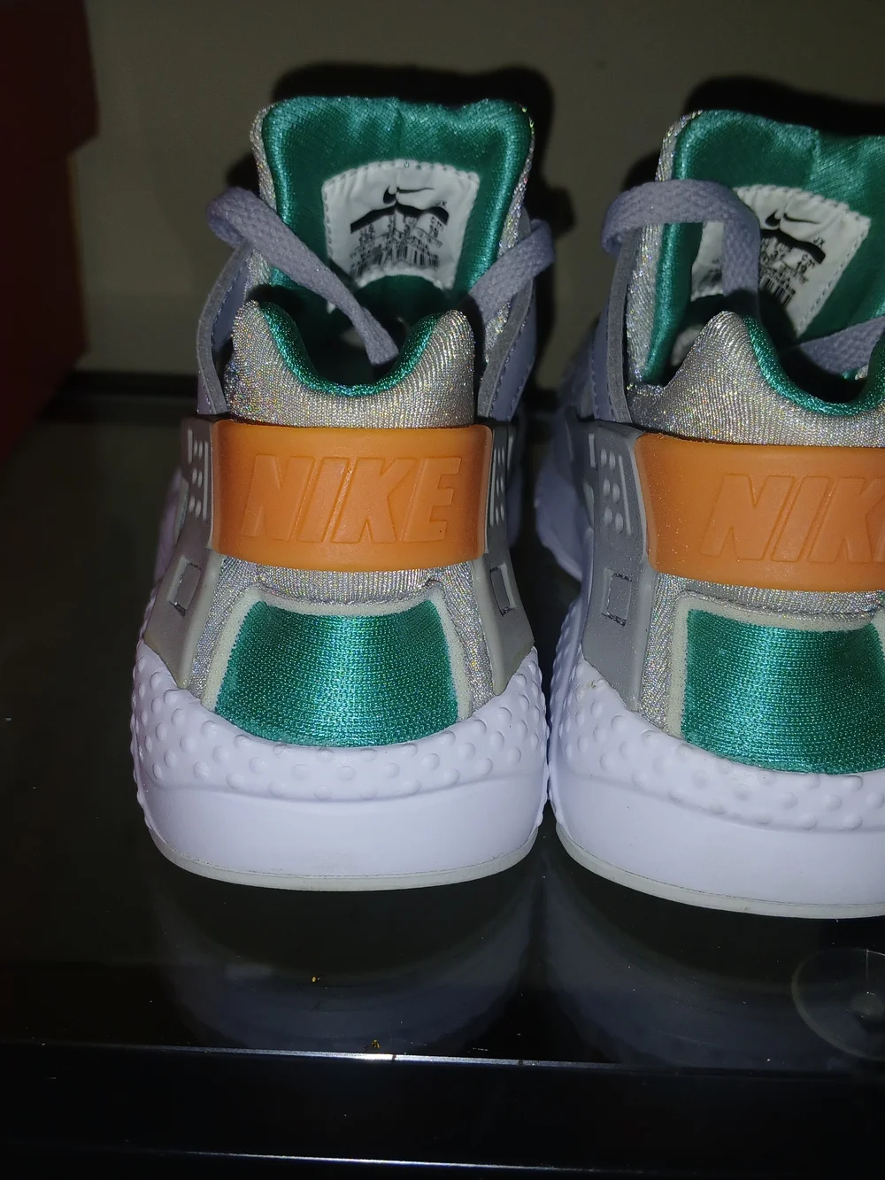 Kid's Nike Huarache Run Teal & Gray Athletic Sneakers